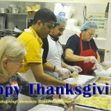 Nearly 100 volunteers spent long hours preparing and distributing turkey dinners at the 17th Annual Thanksgiving Community Dinner held Thursday, Nov. 23 at the Lemoore Senior Center.